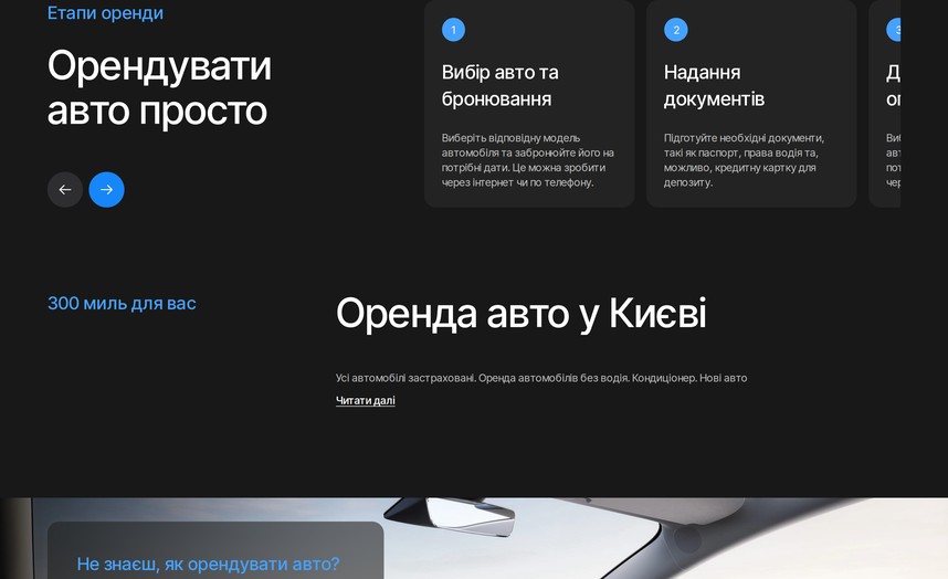 Як орендувати автомобіль