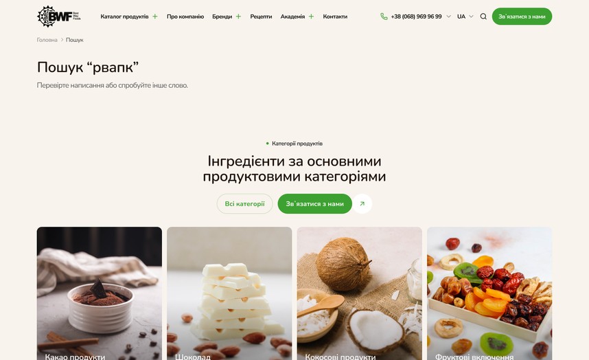 Поиск без результатов