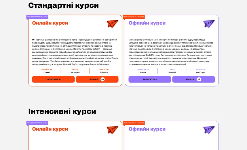 Каталог курсов по направлениям