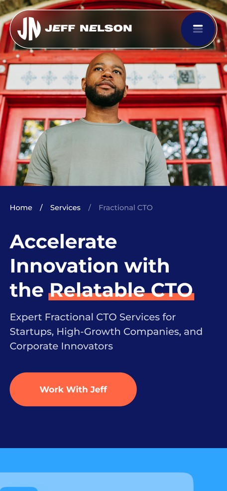 Страница услуги Fractional CTO