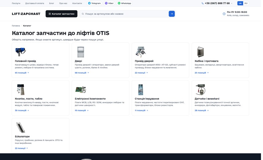 Каталог запчастей