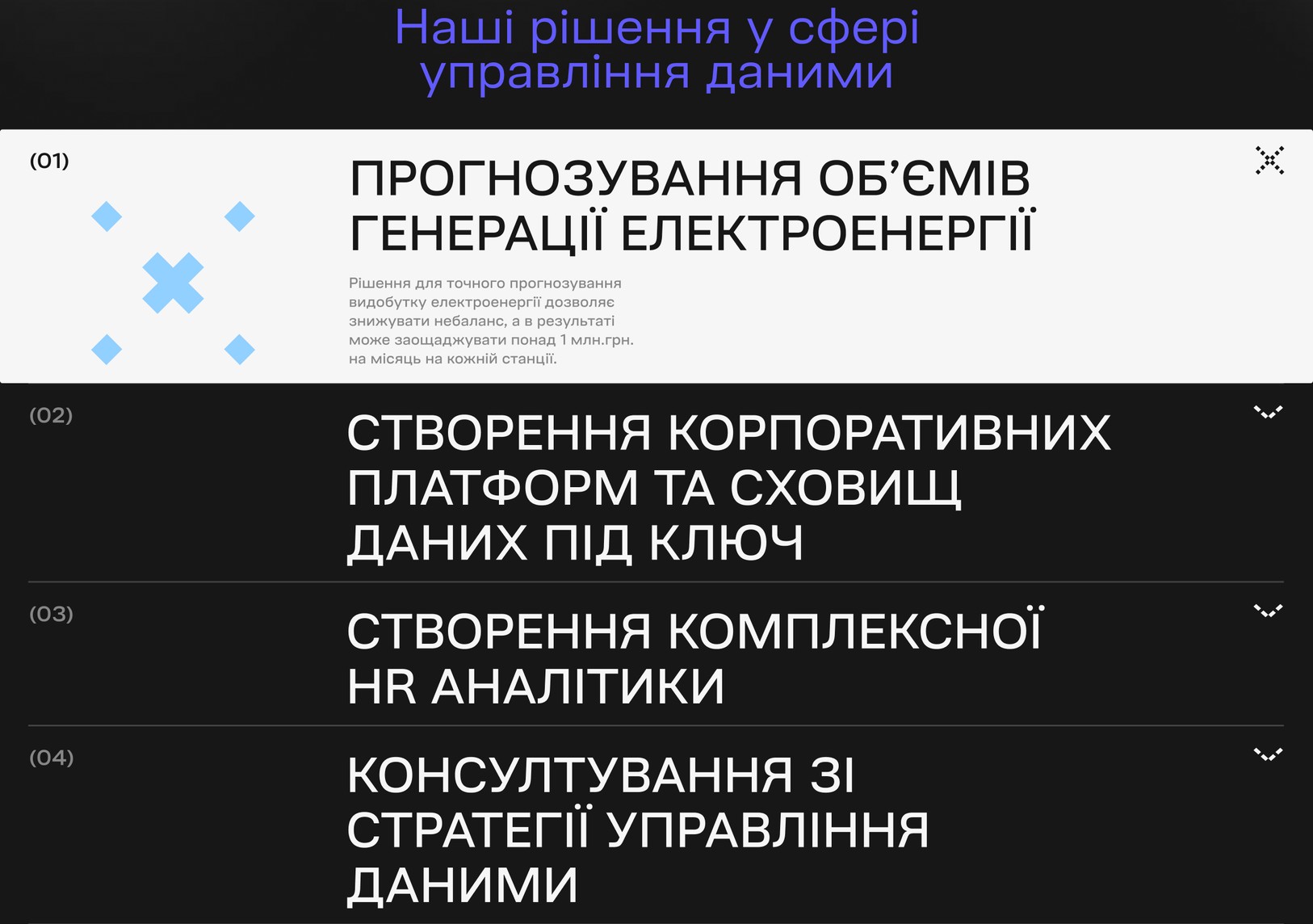 Рішення напрямку списком