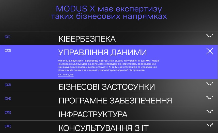Сім бізнесових напрямків на головній