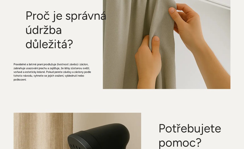 Рекомендації з догляду за шторами