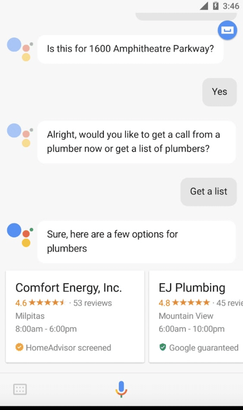 Google mobile search